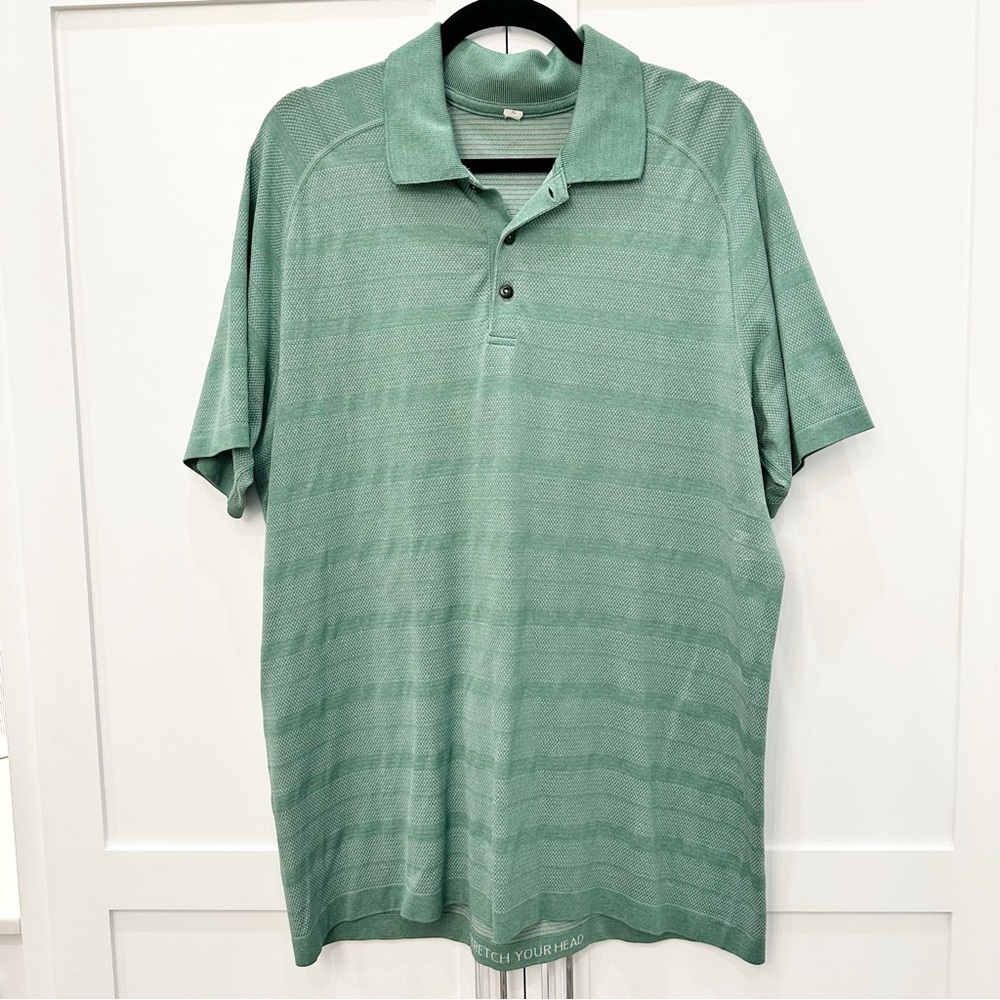 Lululemon Green Polo Shirt